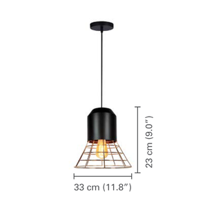Xtricity - Luminaire Suspendu, 12'' de Largeur, De la Collection Eugene, Noir - dimensions - Simple Boutique