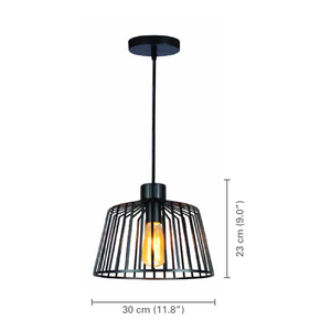 Xtricity - Luminaire Suspendu, Largeur de 12'', De la Collection Florian, Noir - dimensions - Simple Boutique