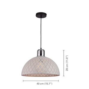 Xtricity - Luminaire Suspendu, Largeur de 15.7'', De la Collection Copenhagen, Blanc - dimensions - Simple Boutique