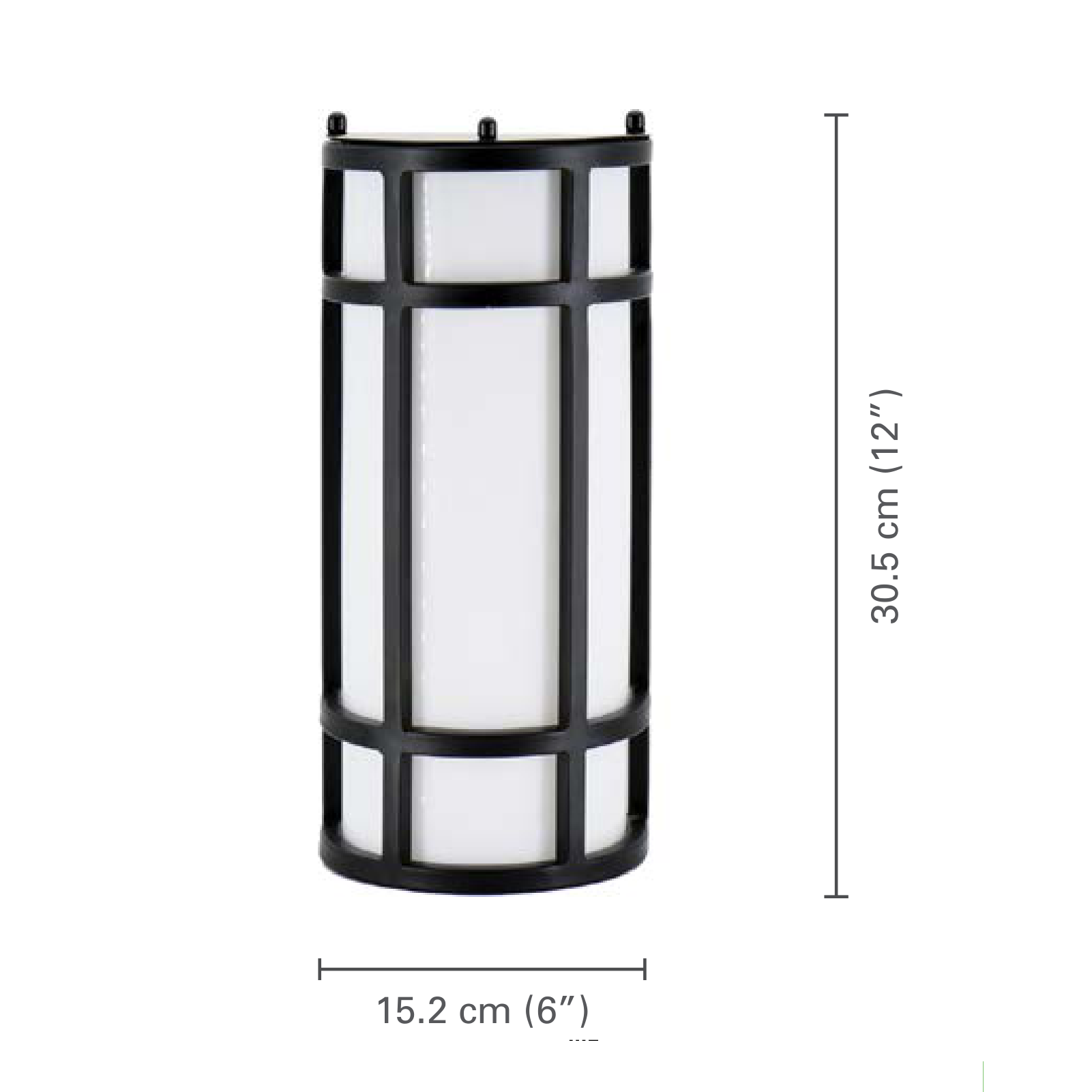 Xtricity - Luminaire Mural Extérieur avec DEL Intégrées, Hauteur de 12'', De la Collection Wilson, Noir - dimensions - Simple Boutique