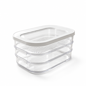 Boîtes empilables pour charcuterie et autres aliments, 800 ml x 3