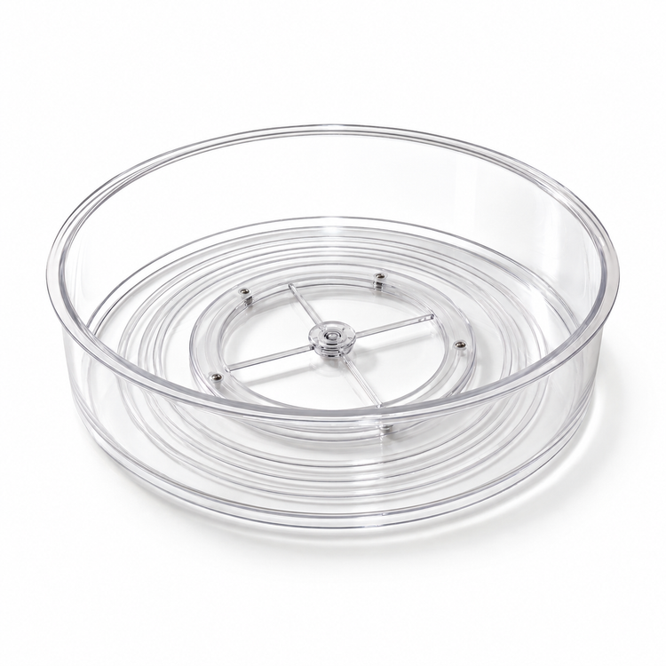 Plateau tournant en plastique / Lazy Susan, 30,5 x 30,5 x 9 cm