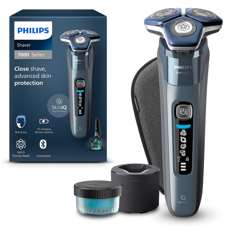 Rasoir électrique Série 7000 avec technologie SkinIQ