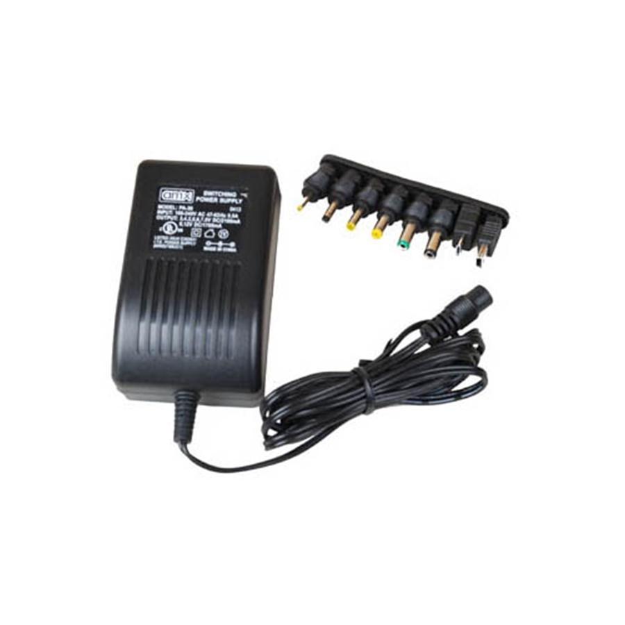 AMX PA-30 Adaptateur AC À DC Type Universel, Multi Voltage Et Prises Multiples. Capacité De 2100ma Max. - Simple Boutique