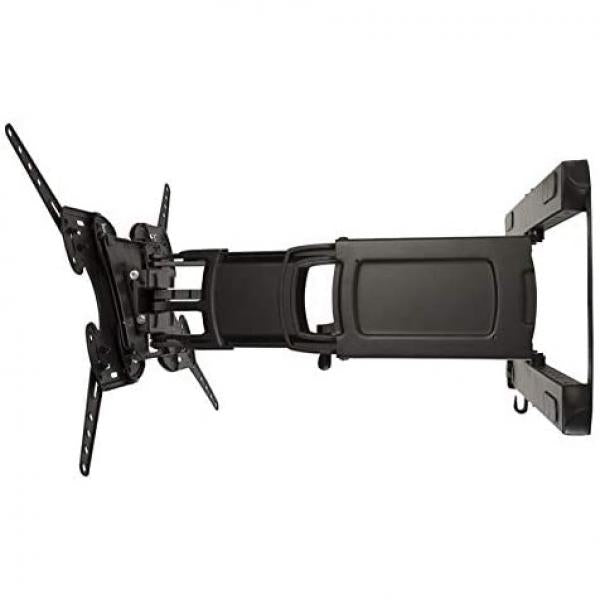AVF Support Mural Articulé avec Support de Barre de Son pour Téléviseur de 30 à 90 po, jusqu'à 68 kg, Noir - CNL655 - Simple Boutique