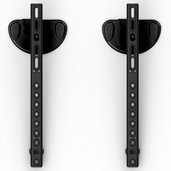 AVF Support Mural Inclinable Ultra-Mince Toutes Surfaces pour Téléviseur de 32 à 80 po, jusqu'à 55 kg, Noir - ZML8351 - Simple Boutique