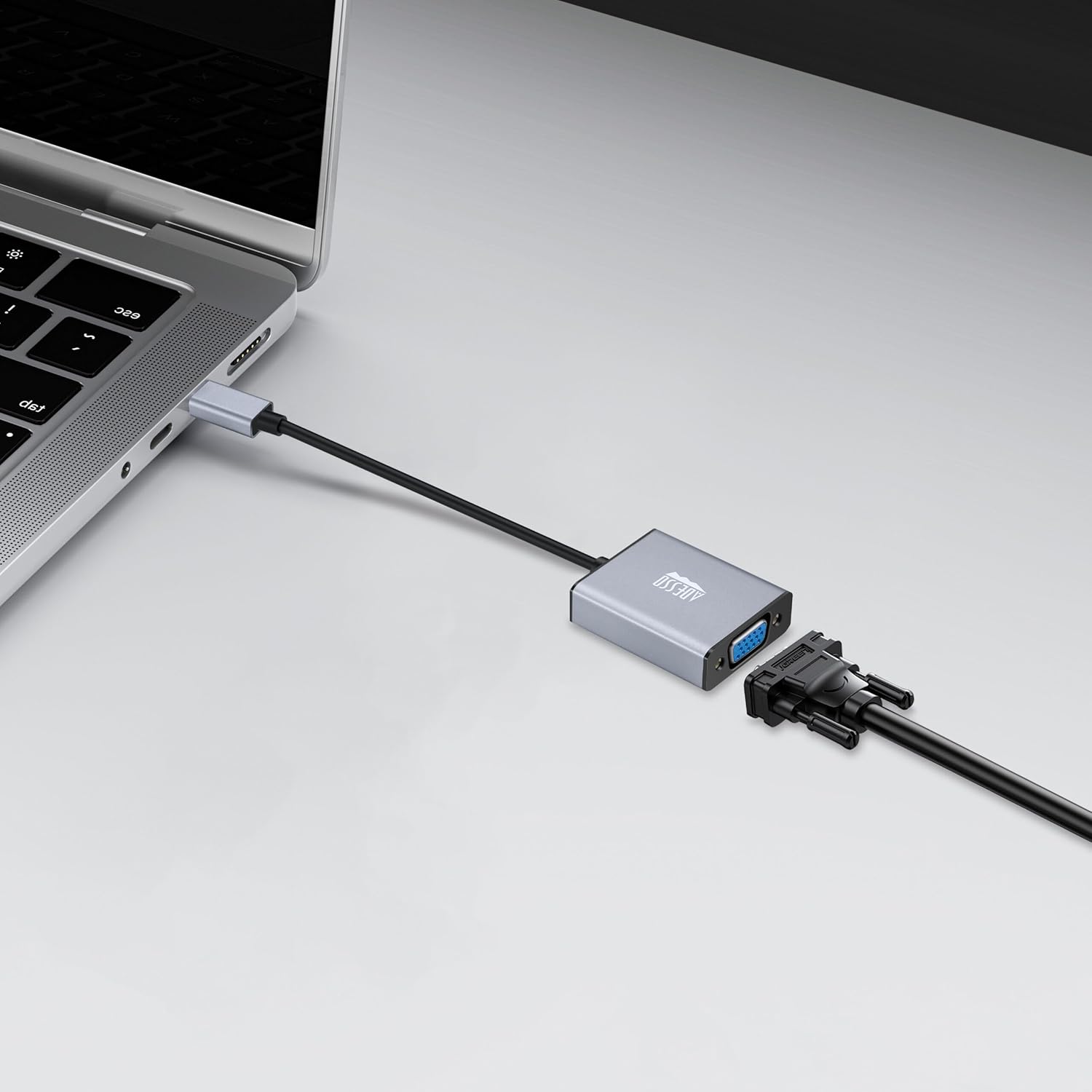 Adesso - Adaptateur USB-C Vers VGA CyberHub 5040, 1080P/60Hz - Simple Boutique