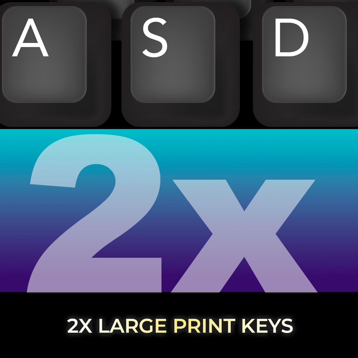Adesso - Clavier Mécanique Filaire Compact EasyTouch 610 Avec Raccourci pour Co-Pilote, Noir - Simple Boutique