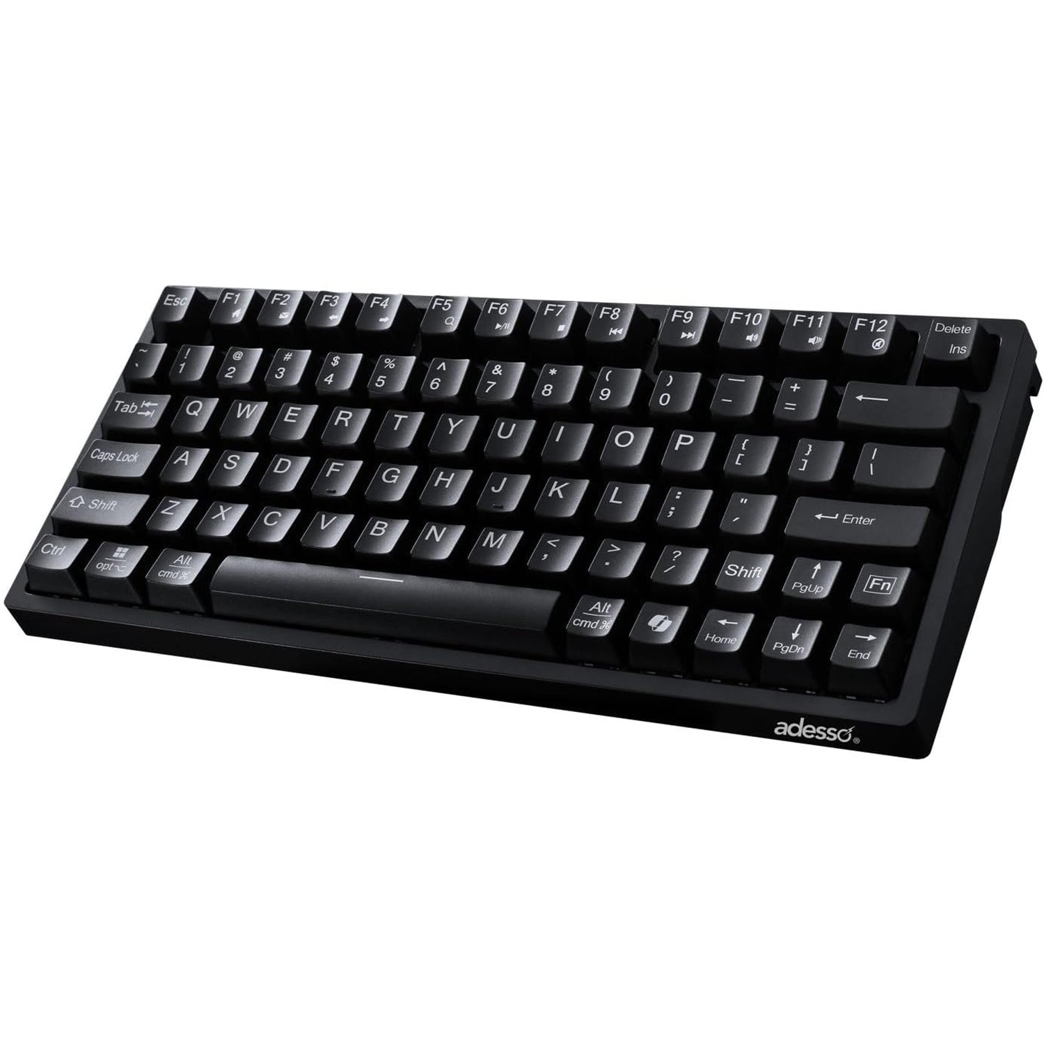 Adesso - Clavier Mécanique Filaire Compact EasyTouch 610 Avec Raccourci pour Co-Pilote, Noir - Simple Boutique