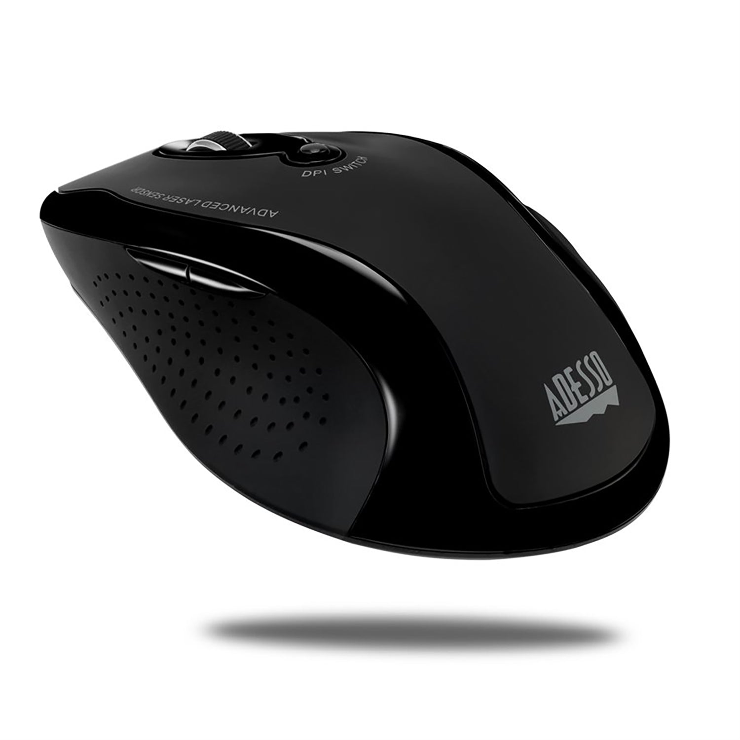 Adesso - Souris Laser Sans-Fil, Ergonomique, DPI Ajustable, Noir - Simple Boutique