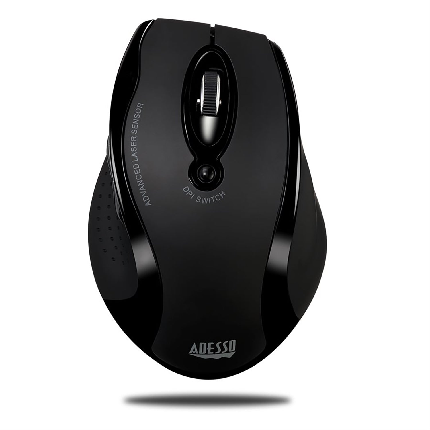 Adesso - Souris Laser Sans-Fil, Ergonomique, DPI Ajustable, Noir - Simple Boutique