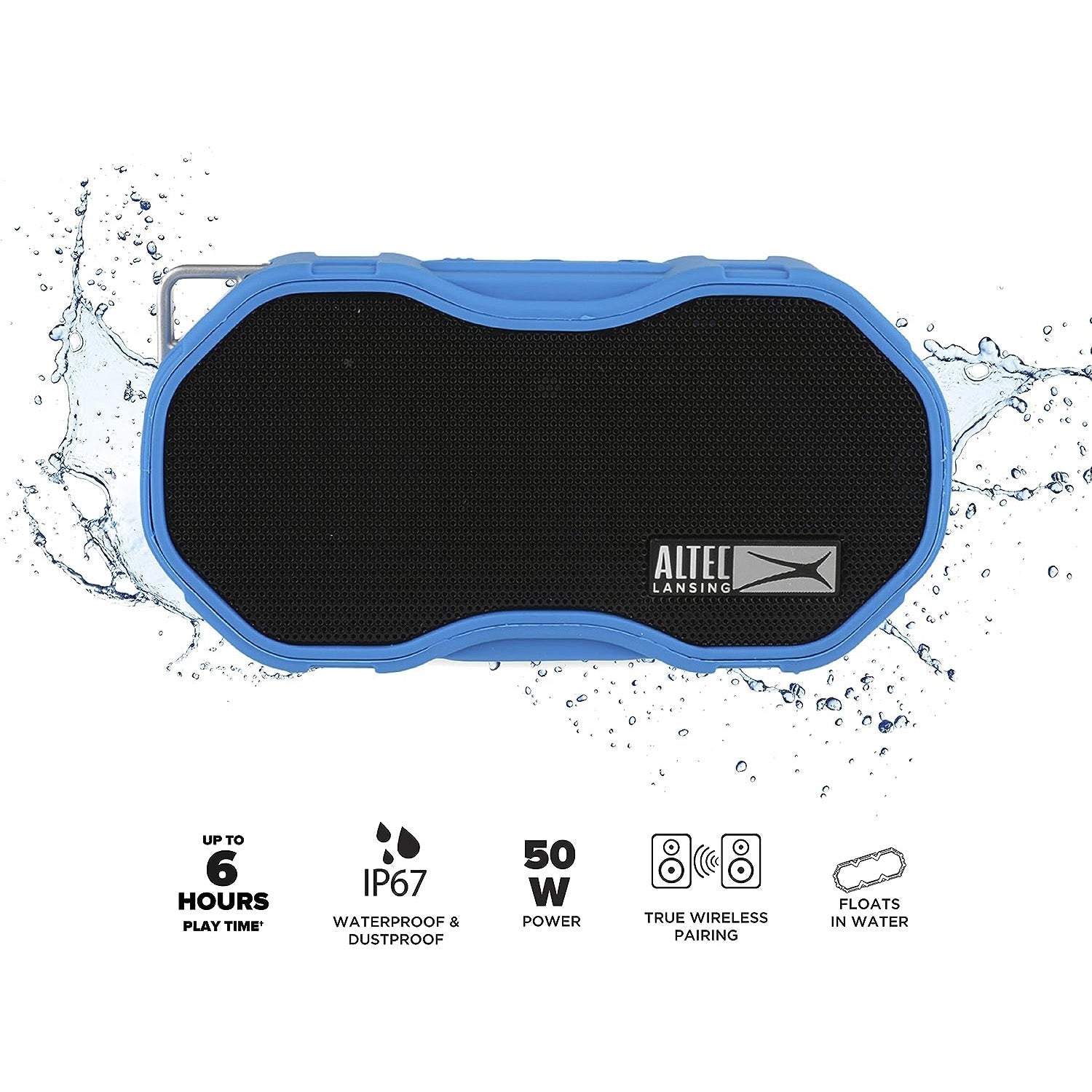 Altec Lansing - Haut-Parleurs Bluetooth Baby Boom XL, Anti-Poussière, Bleu - Simple Boutique