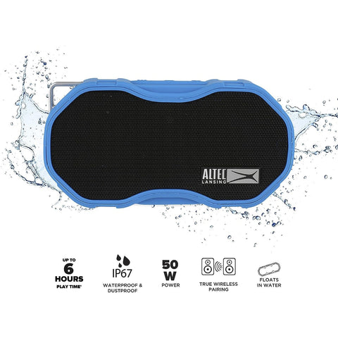 Altec Lansing - Haut-Parleurs Bluetooth Baby Boom XL, Anti-Poussière, Bleu