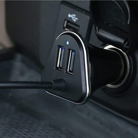 ArmorAll - Chargeur de Voiture à 4 Ports USB, Recharge Rapide, Noir
