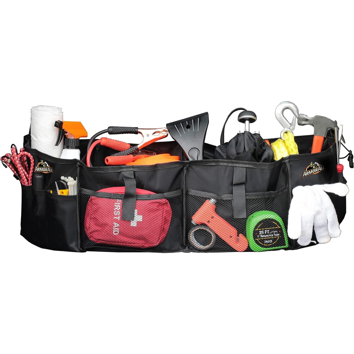 ArmorAll - Organisateur de Coffre de Voiture à 12 Compartiments, Noir - Simple Boutique