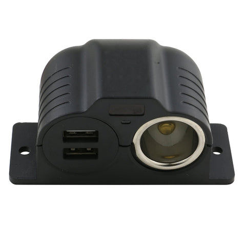ArmorAll - Prise d'alimentation 12V avec Double USB Pour Voiture, Noir