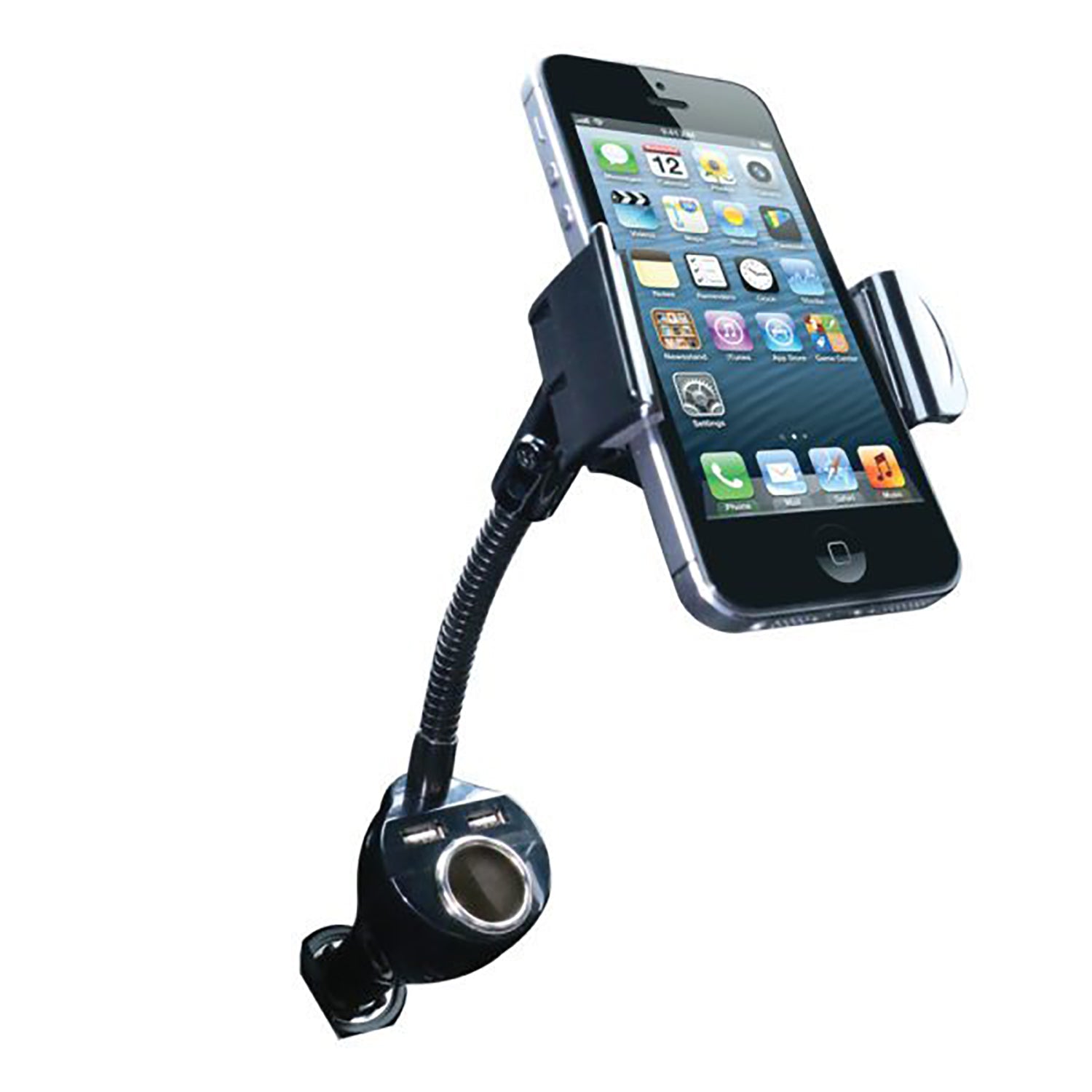 ArmorAll - Support de Téléphone pour Voiture avec 2 Ports USB 2.1A, Noir - Simple Boutique