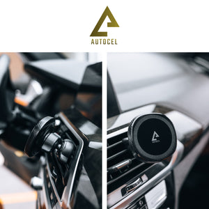 Autocel Support Magnétique Rond pour Bouche d'Aération d'Auto, Compatible MagSafe, Noir - Simple Boutique