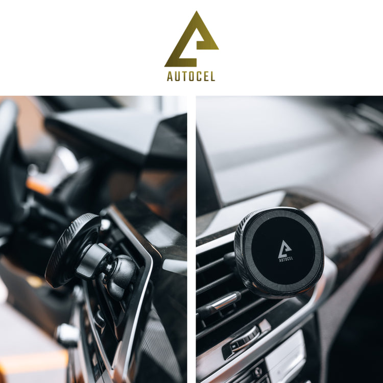Autocel Support Magnétique Rond pour Bouche d'Aération d'Auto, Compatible MagSafe, Noir - Simple Boutique