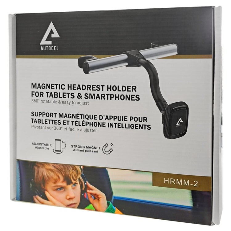 Autocel Support Magnétique d'Appuie-Tête pour Tablette et Téléphone, Rotation 360°, Noir - Simple Boutique