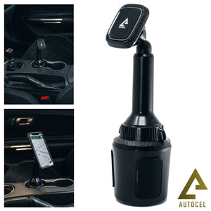Autocel Support Magnétique de Téléphone pour Porte-Gobelet d'Auto, Noir - Simple Boutique