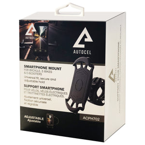 Autocel Support de Téléphone Universel pour Vélo, Vélo Électrique et Trottinette Électrique, Noir - Simple Boutique
