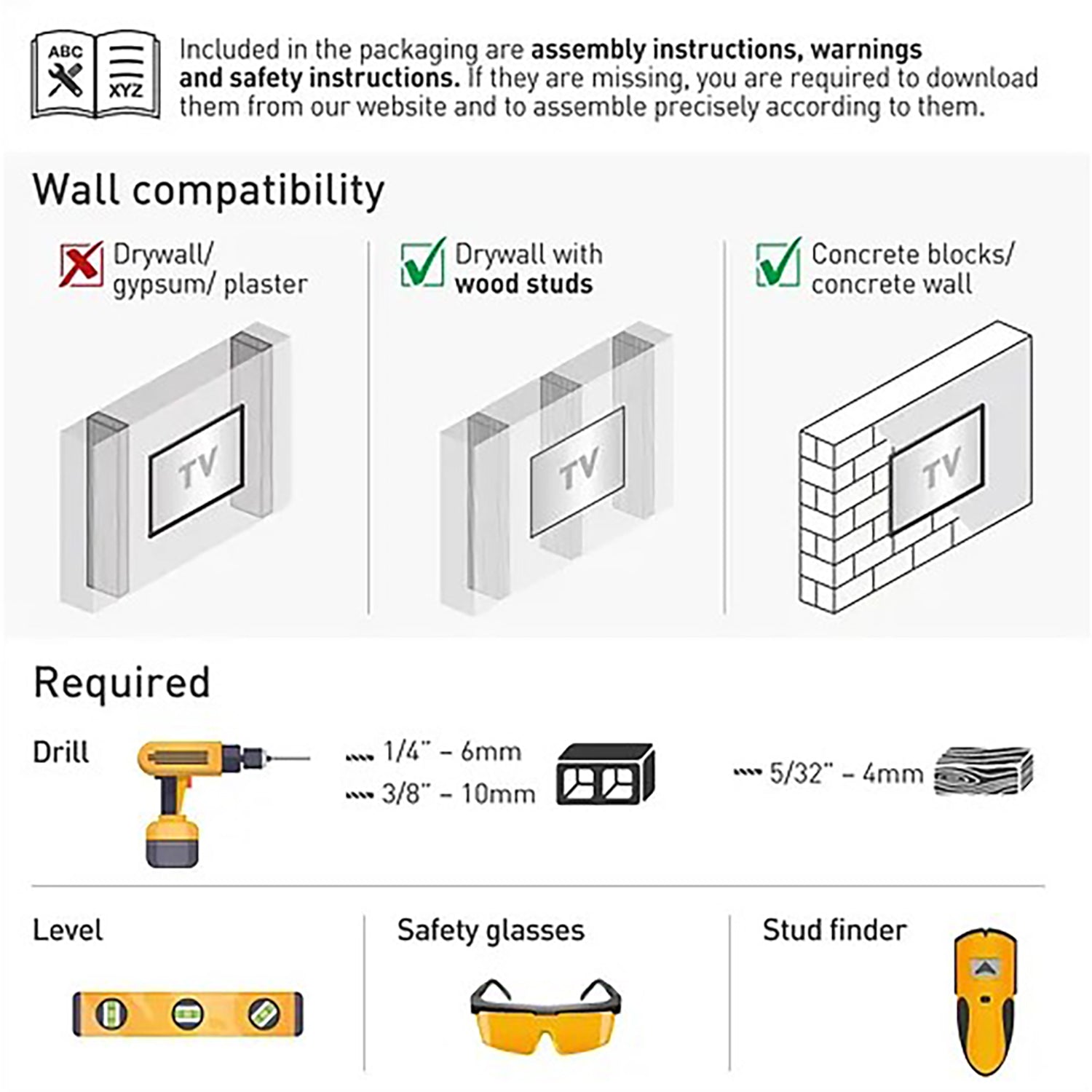 Barkan - Support pour Téléviseur Mural Full Motion, Pour Écran Plat ou Incurvé de 29" à 65", Poid Maximum 40kg - Simple Boutique