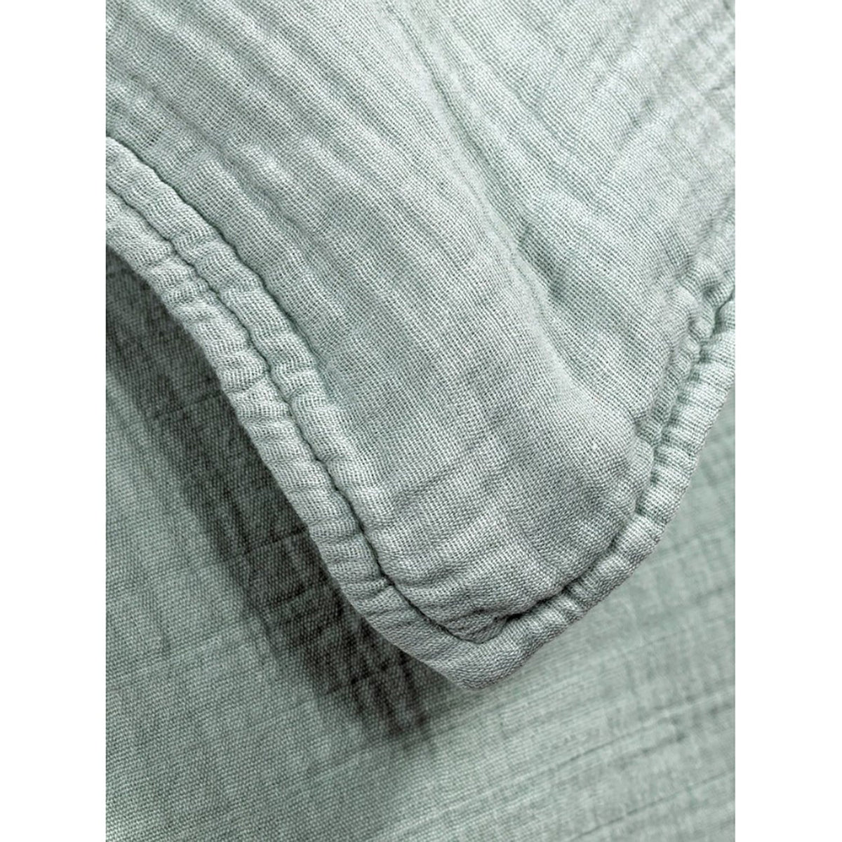 Bianca - Housse de Couette Emilia en Gaze de Coton, 100% Coton, Fait au Portugal, Celadeon - X-King - Simple Boutique