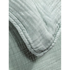 Bianca - Housse de Couette Emilia en Gaze de Coton, 100% Coton, Fait au Portugal, Celadeon - X-King - Simple Boutique