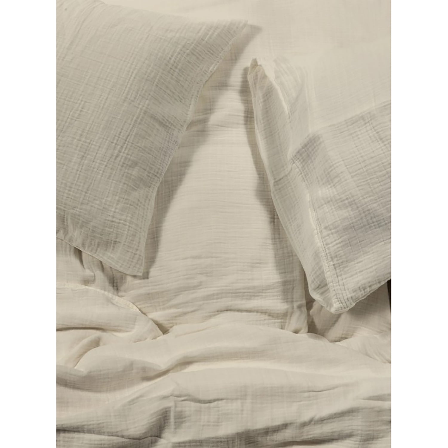 Bianca - Housse de Couette Emilia en Gaze de Coton, 100% Coton, Fait au Portugal, Lin (4 Grandeurs Disponibles) - Simple Boutique
