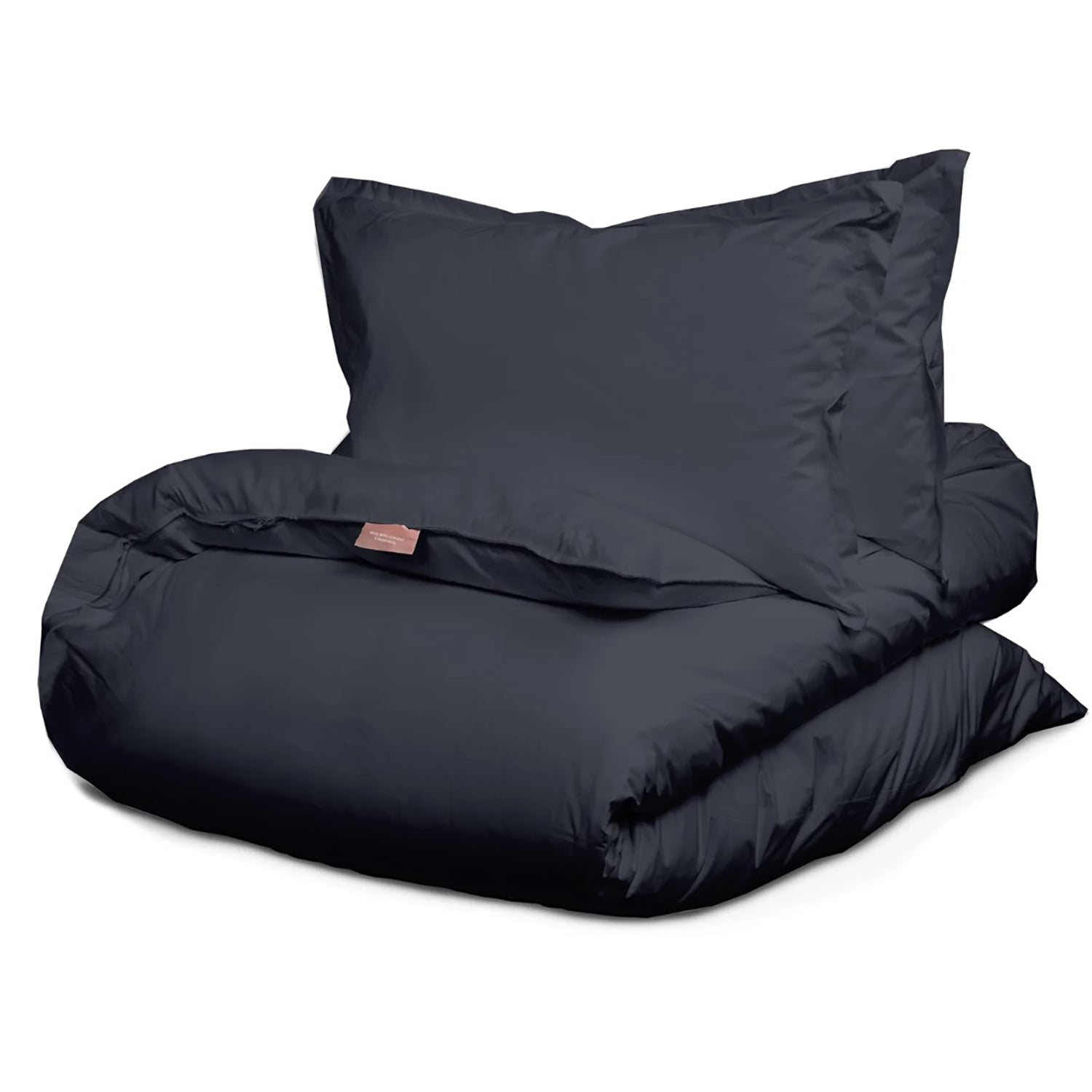 Bianca - Housse de Couette Sara en Coton Percale, 200 Fils, Fait au Portugal, Ardoise(4 Grandeurs Disponibles) - Simple Boutique