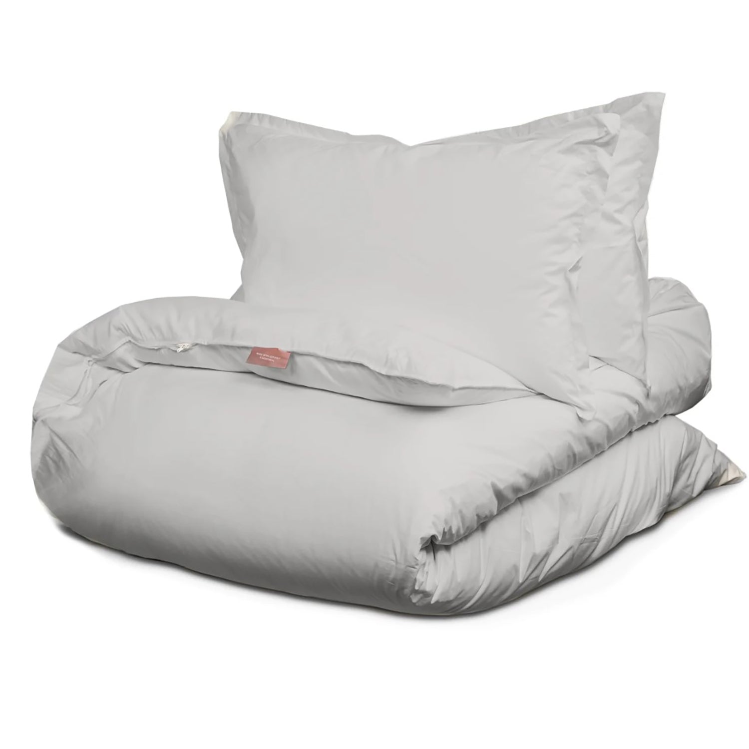 Bianca - Housse de Couette Sara en Coton Percale, 200 Fils, Fait au Portugal, Perle - X-Queen - Simple Boutique