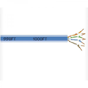 Black Box - Câble Réseau Solide UTP Cat5e, Longueur de 1000 Pieds, FT4/CMR, Bleu - Simple Boutique