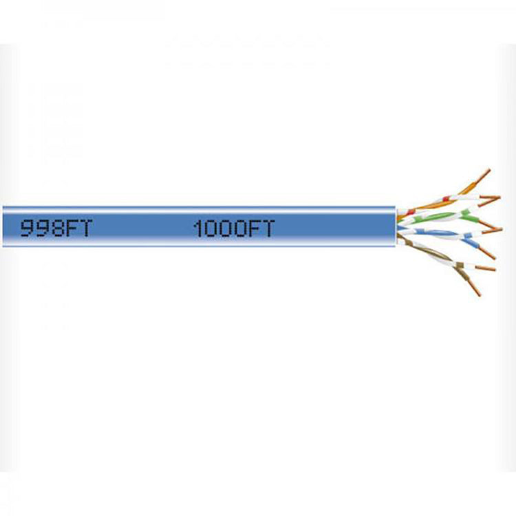 Black Box - Câble Réseau Solide UTP Cat5e, Longueur de 1000 Pieds, FT4/CMR, Bleu - Simple Boutique