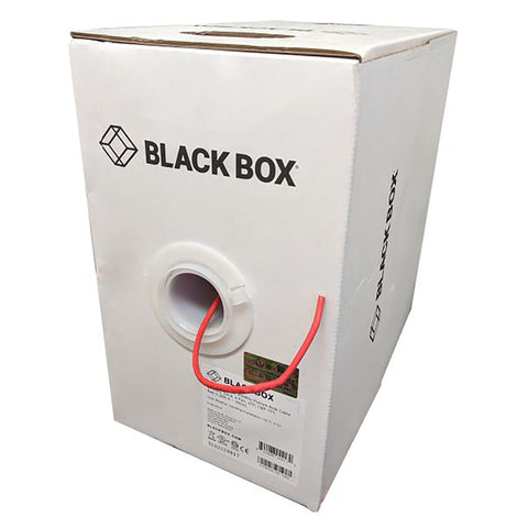 Black Box - Câble Réseaux Solide UTP Cat5e, 350MHz, Longueur de 1000 Pieds, FT6/CMP, Rouge