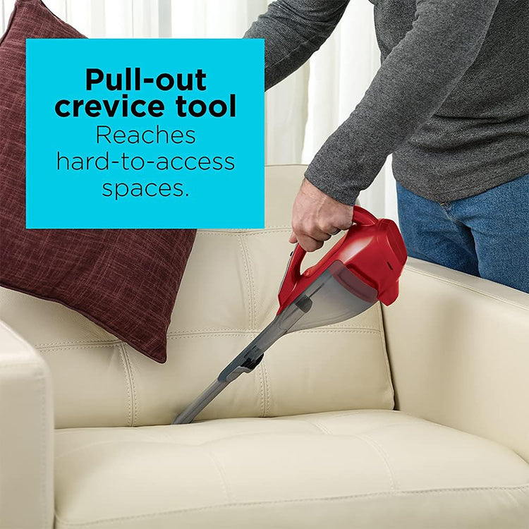 Black + Decker - Aspirateur à Main Sans-Fil Dusbuster, Réceptacle et Filtre Lavables, Rouge - Simple Boutique