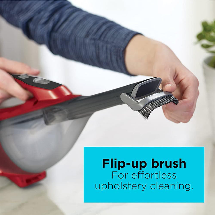 Black + Decker - Aspirateur à Main Sans-Fil Dusbuster, Réceptacle et Filtre Lavables, Rouge - Simple Boutique