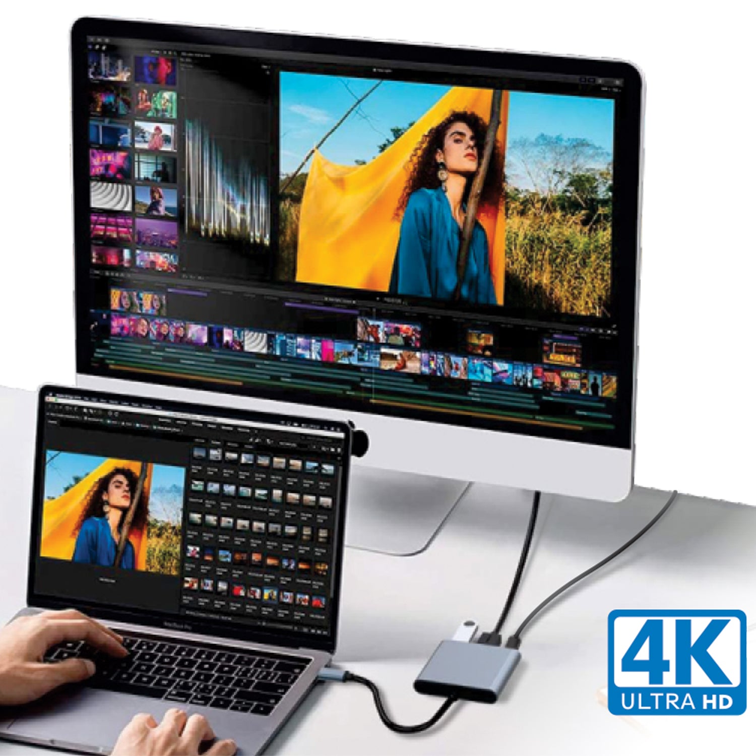 Boost Adaptateur USB-C 3 en 1 vers HDMI 4K, USB 3.0 et Recharge USB-C 100 W, Gris - Simple Boutique