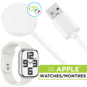 Boost Chargeur Magnétique pour Apple Watch, Câble USB 3,3 pi, Blanc - Simple Boutique
