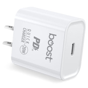 Boost Chargeur Mural Rapide USB-C 20 W Power Delivery, Blanc - Simple Boutique