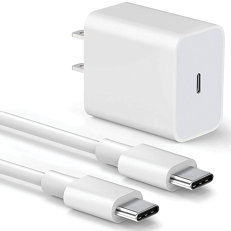 Boost Chargeur Mural USB-C 20 W avec Câble USB-C à USB-C 60 W de 6,6 pi, Charge Rapide, Blanc - Simple Boutique