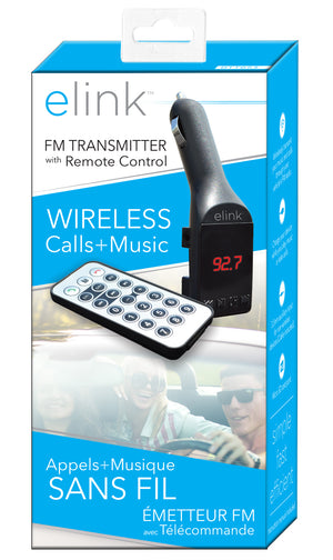 Boost Émetteur FM Sans Fil pour Voiture avec Télécommande, Appels et Musique, Noir - Simple Boutique