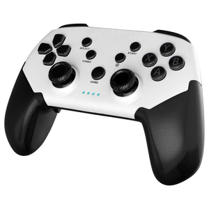 Boost Manette de Jeu Sans Fil avec Support de Téléphone pour iOS, Android, PC et Switch, Blanc et Noir - Simple Boutique