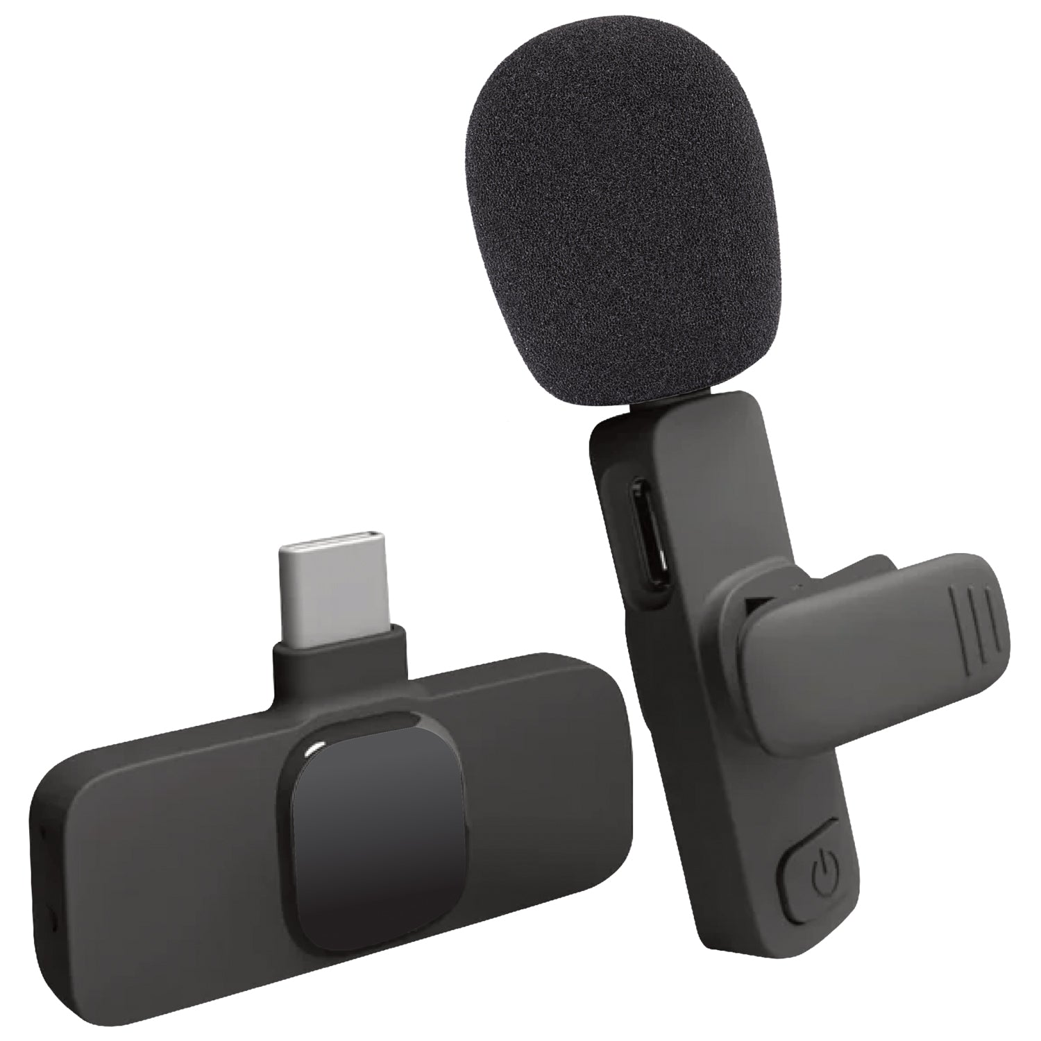 Boost Microphone Sans Fil à Pince Rechargeable pour Téléphone USB-C, Noir - Simple Boutique