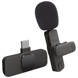 Boost Microphone Sans Fil à Pince Rechargeable pour Téléphone USB-C, Noir - Simple Boutique