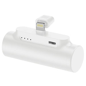 Boost Mini Chargeur Portable 4000 mAh avec Connecteur Lightning Intégré pour iPhone, Blanc - Simple Boutique