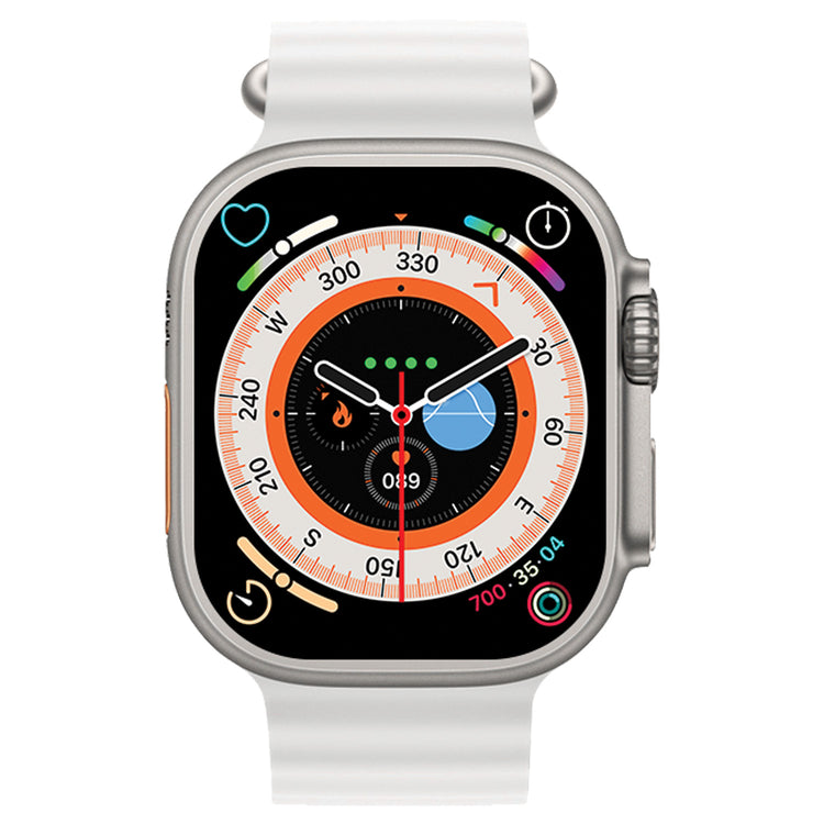 Boost Montre Intelligente à Écran Tactile 2,1 po avec Appels, Notifications et Bracelets Blanc, Noir et Orange - Simple Boutique