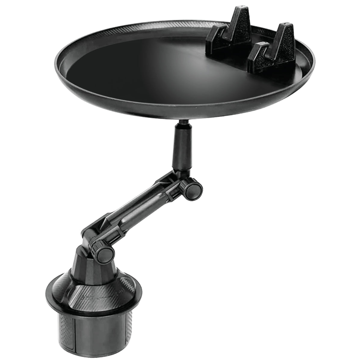 Boost Plateau pour Porte-Gobelet d'Auto avec Support de Téléphone, Pivotant, Noir - Simple Boutique