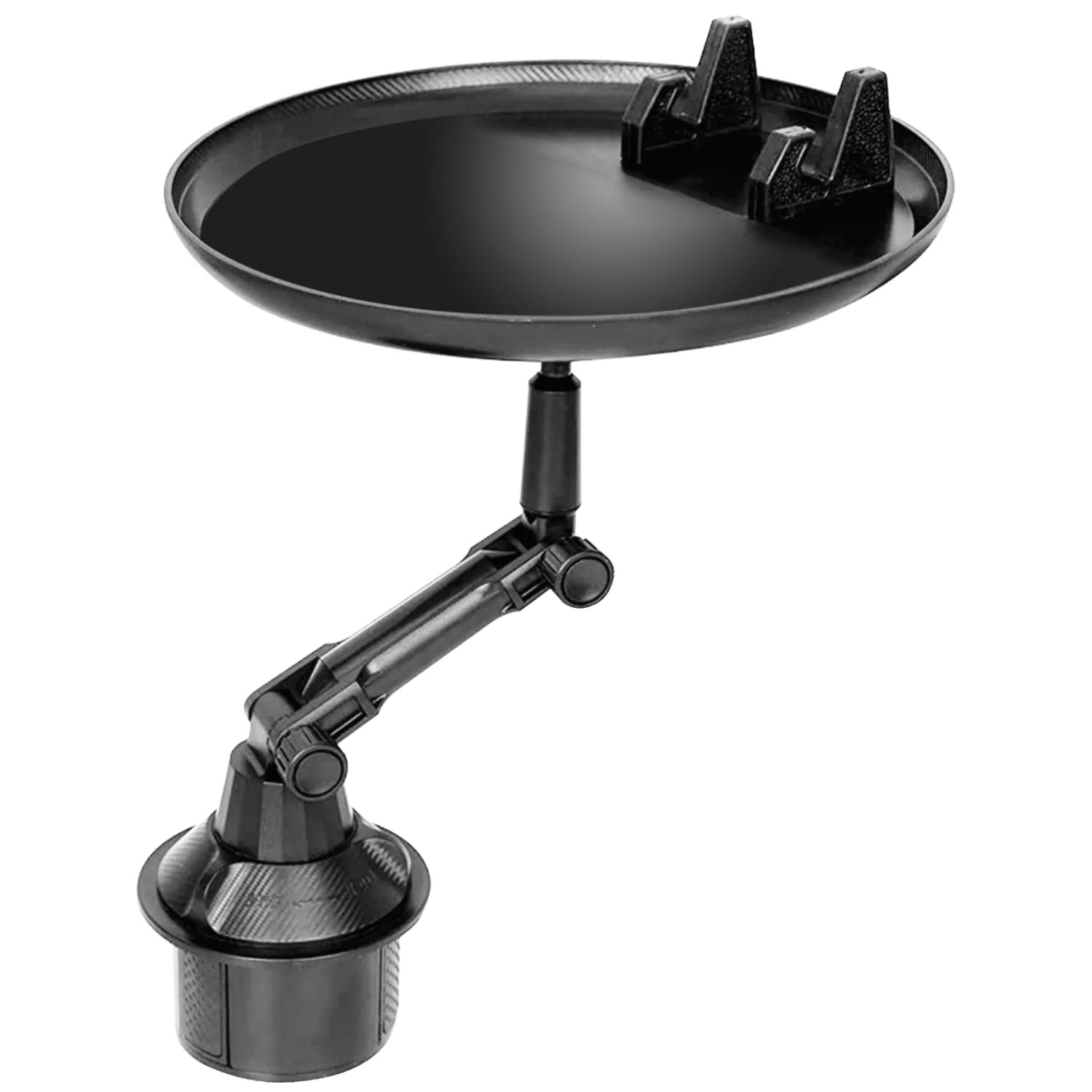 Boost Plateau pour Porte-Gobelet d'Auto avec Support de Téléphone, Pivotant, Noir - Simple Boutique