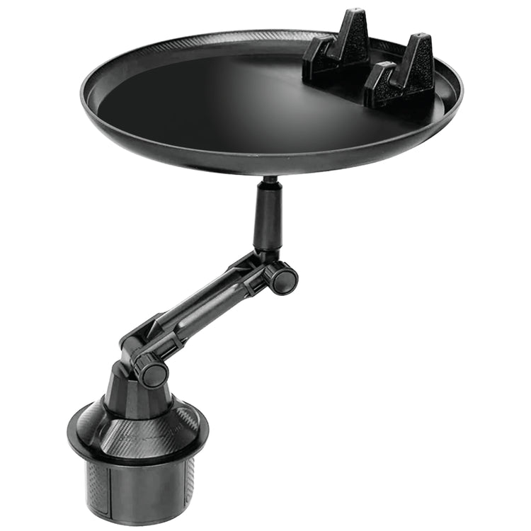 Boost Plateau pour Porte-Gobelet d'Auto avec Support de Téléphone, Pivotant, Noir - Simple Boutique